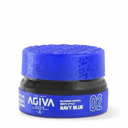 AGIVA HAIR WAX 02 NAVY BLUE AQUA WAX ULTRA STRONG 155ML