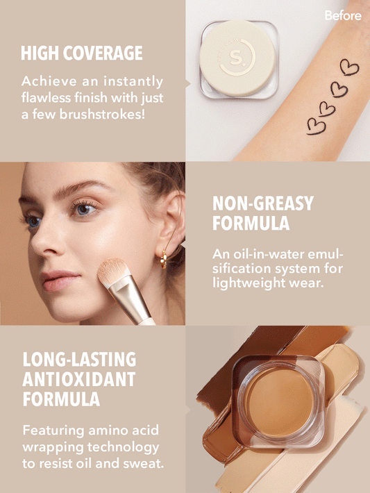 SHEGLAM FULL COVERAGE FOUNDATION BALM - SAND