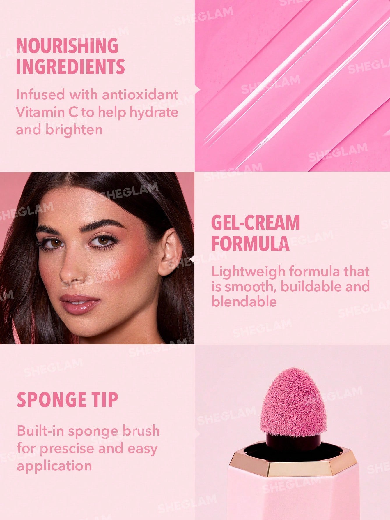 SHEGLAM Color Bloom Liquid Blush-Petal Talk