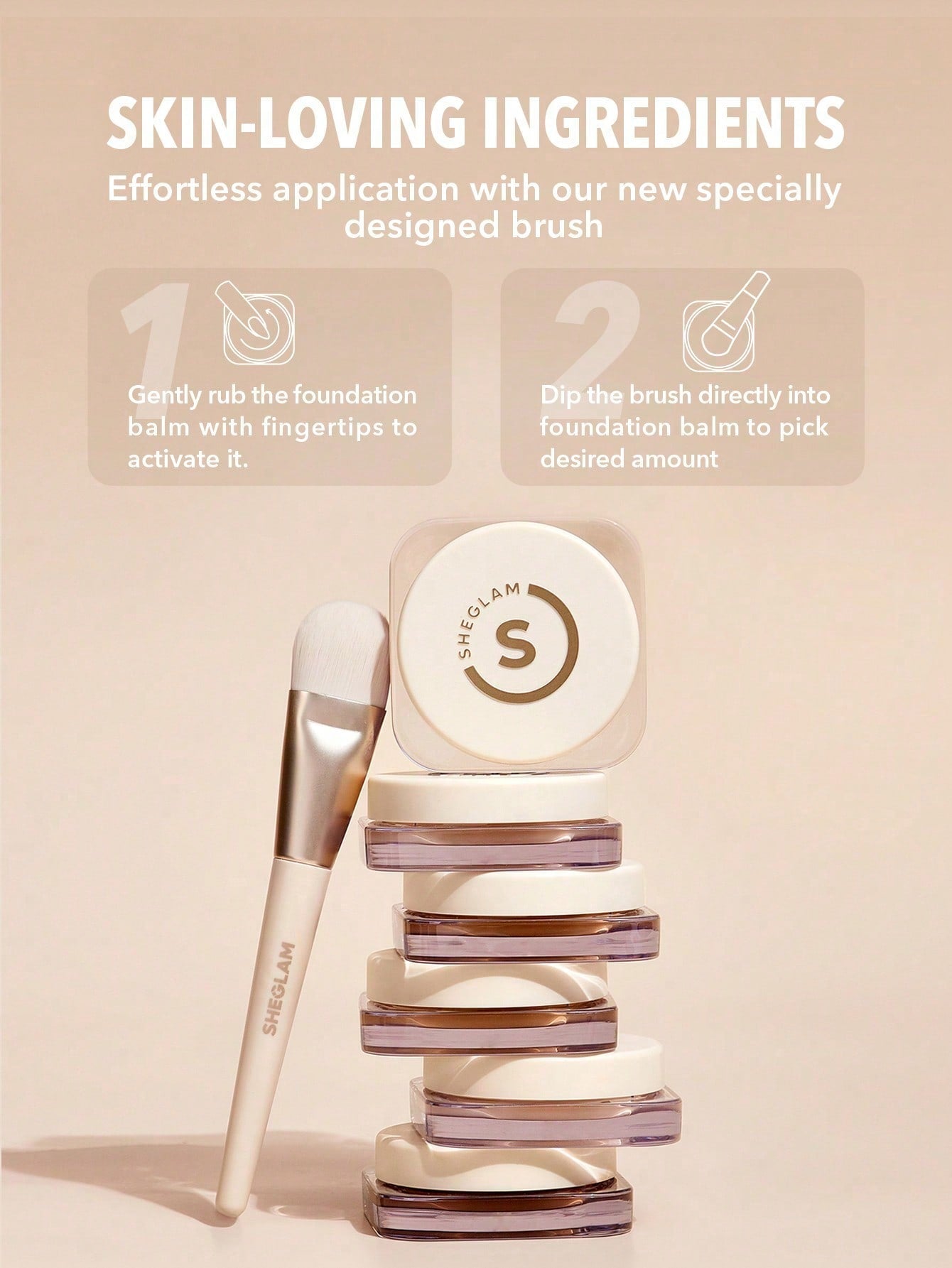 SHEGLAM FULL COVERAGE FOUNDATION BALM - NUDE