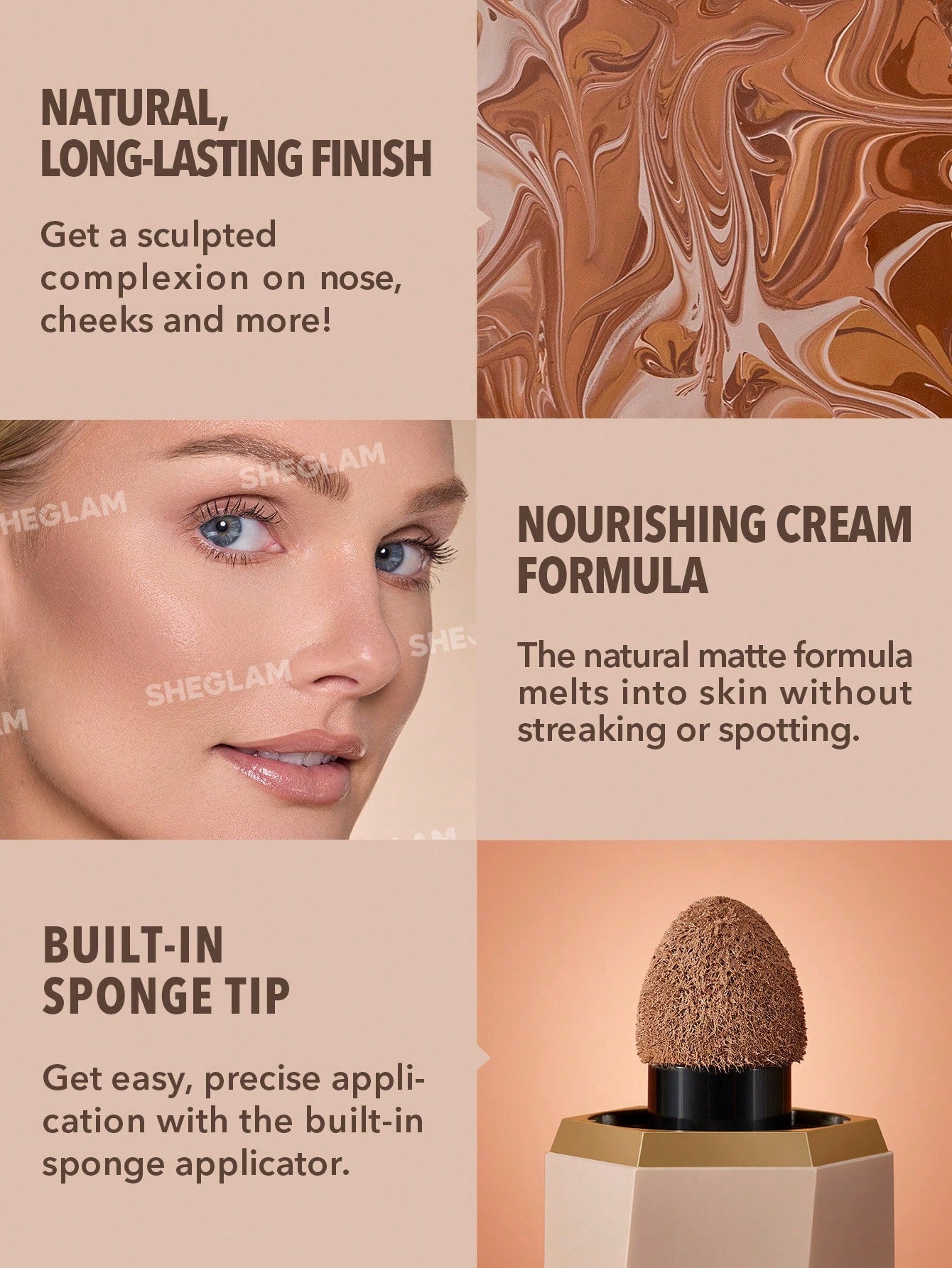 SHEGLAM Sun Sculpt Liquid Contour-Hazelnut Latte