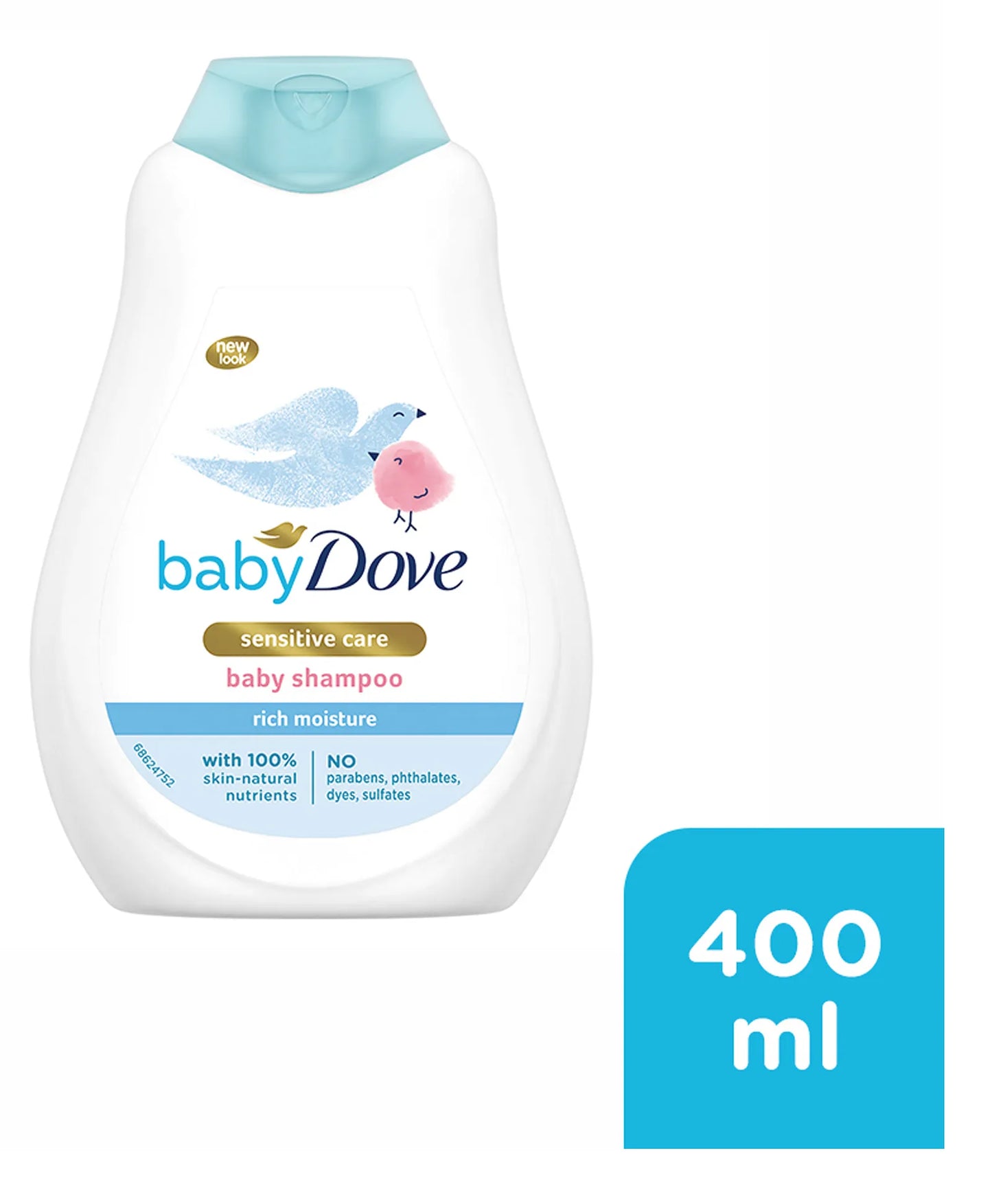 DOVE BABY SENSITIVE SKIN CARE SHAMPOO RICH MOISTURE 400ML