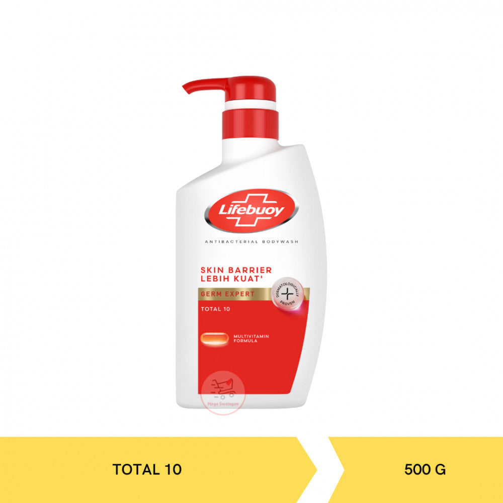 LIFEBOUY GERM EXPERT TOTAL 10 BODY WASH 500ML
