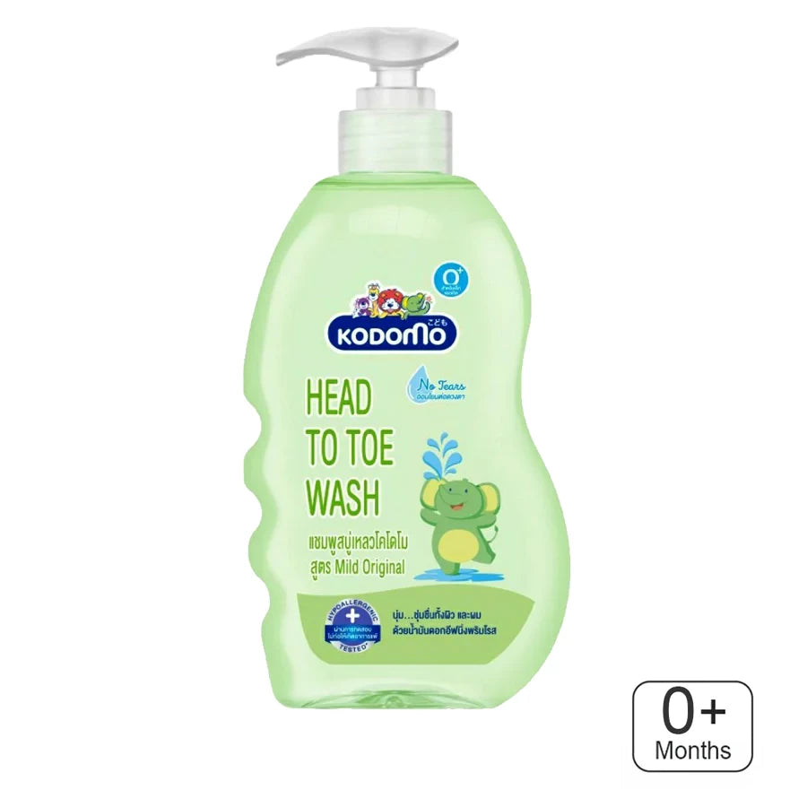 KODOMO KIDS HAIR AND BODY WASH MILD ORIGINAL 400ML