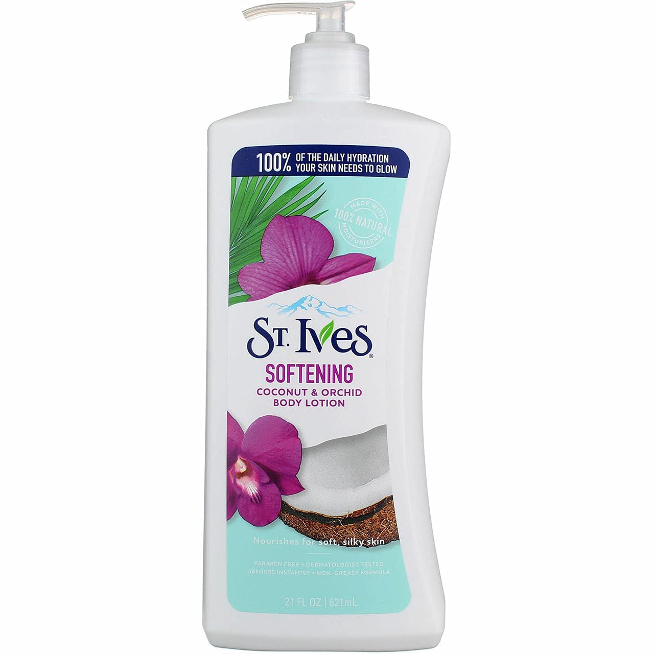 ST. IVES SMOOTHING BODY LOTION SOFTENING COCONUT & ORCHID 621ML