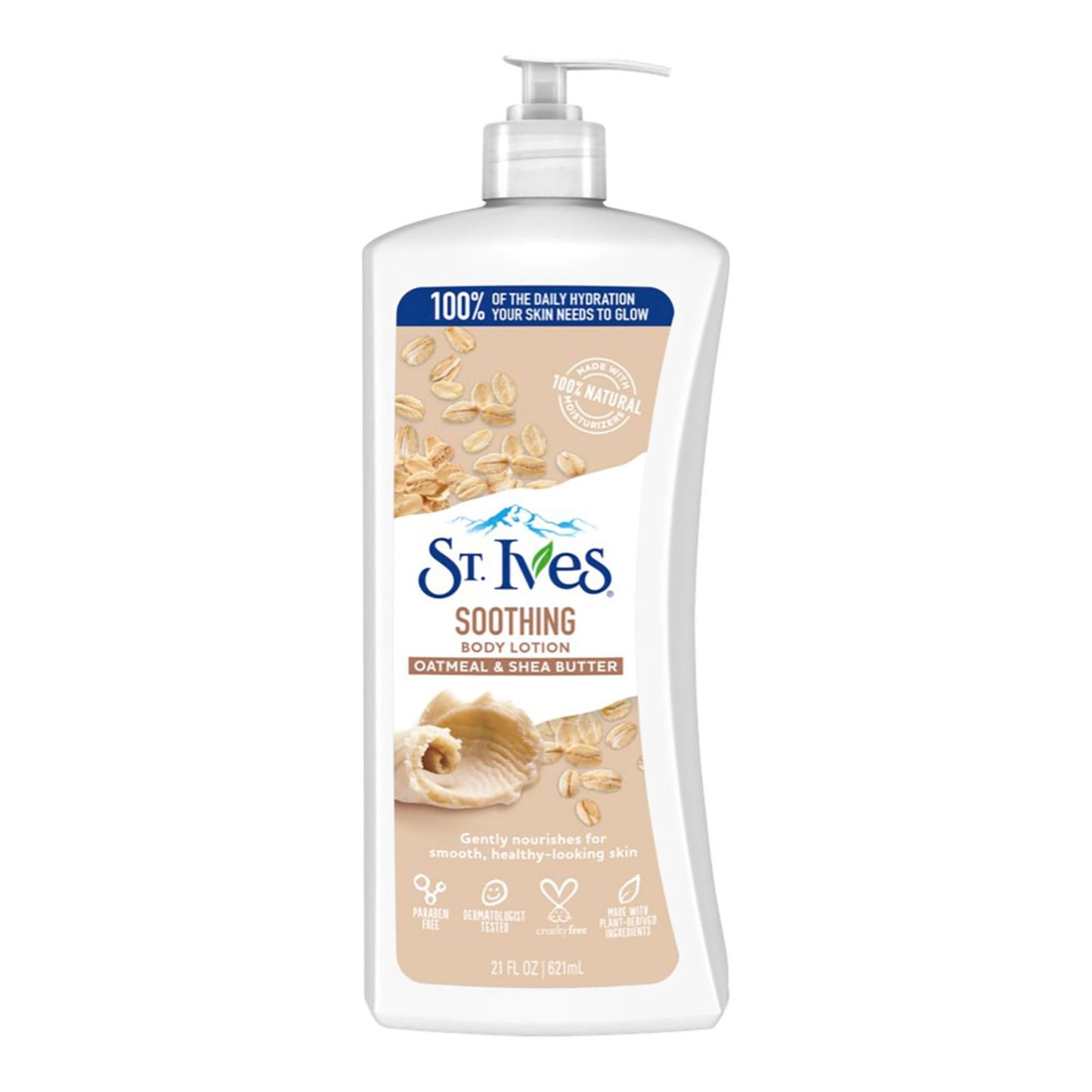 ST. IVES SMOOTHING BODY LOTION OATMEAL & SHEA BUTTER 621ML