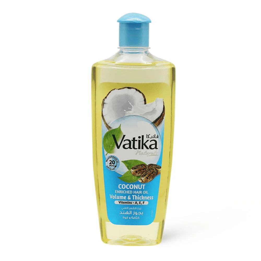 VATIKA HAIR OIL COCONUT ENRICHED VOLUME & THICKNESS 300ML