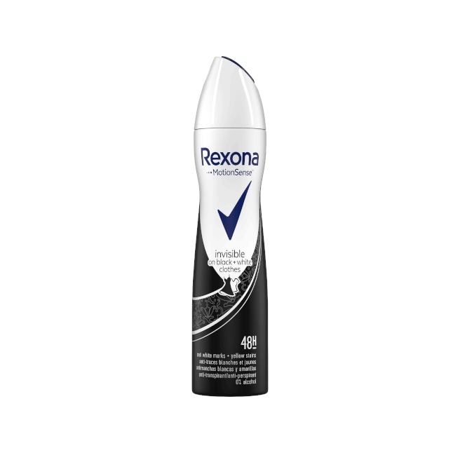 REXONA INVISIBLE ON BLACK + WHITE WOMEN 200ML