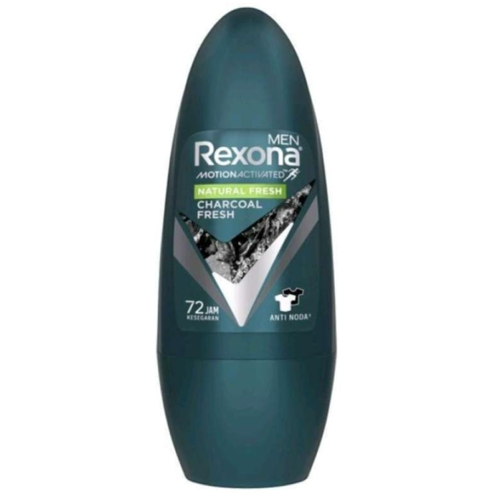 REXONA MEN MOTION ACTIVATED NATURAL CHARCOAL FRESH ROLL ON 45ML