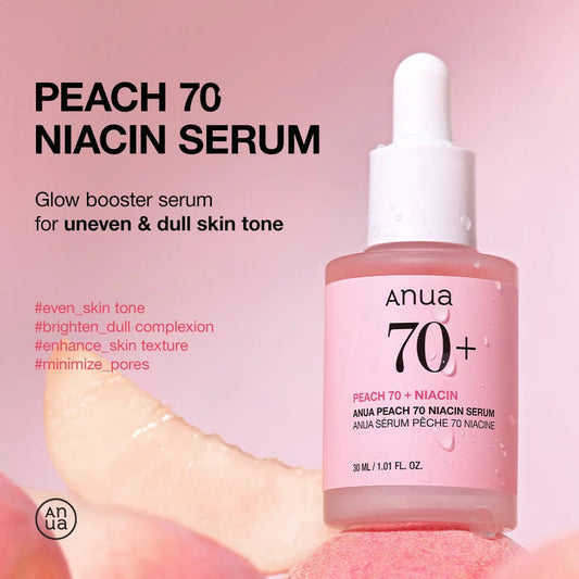 ANUA 70+ PEACH NIACNINAMIDE SERUM 30ML