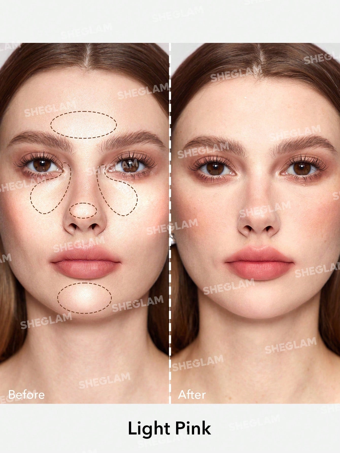 SHEGLAM Baked Glow Setting Powder-Light Pink
