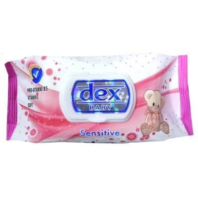 DEX BABY SENSITIVE WET WIPES LID 72PCS