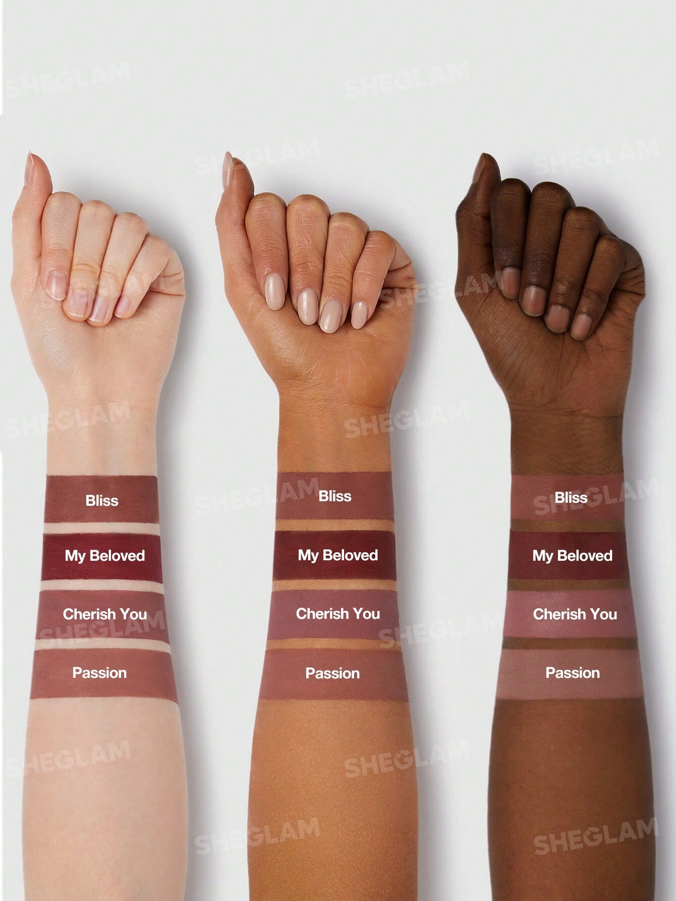 SHEGLAM EMBER ROSE DYNAMATTE BOOM LONG LASTING MATTE LIPSTICK 4 PCS SET