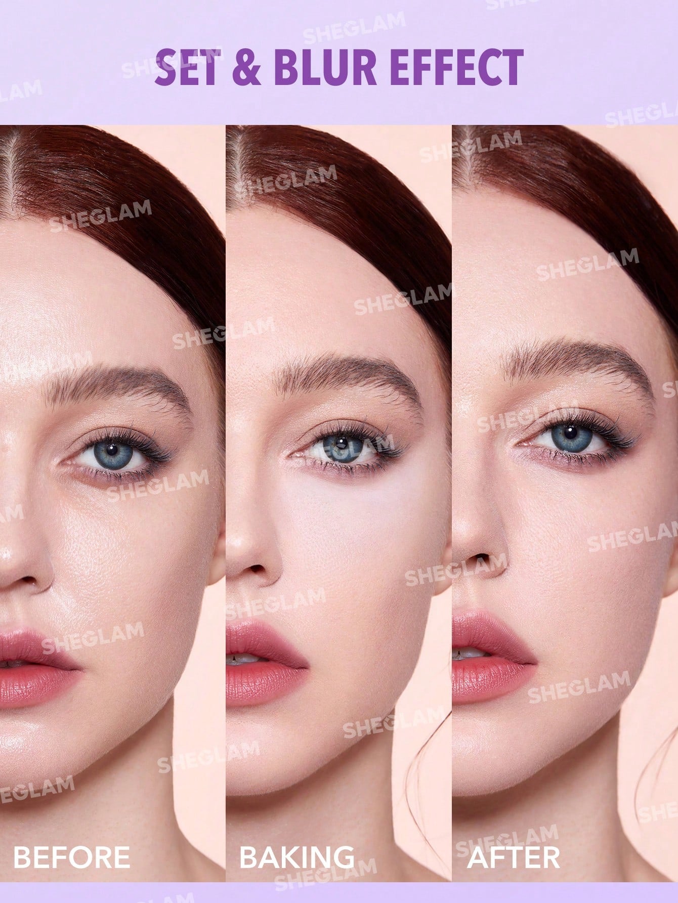 SHEGLAM Insta-Ready Powder Puff - Mauve purple