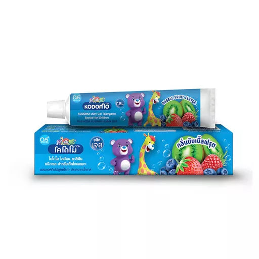 KODOMO KIDS TOOTHPASTE SUGAR FREE ULTRA SHIELD FORMULA GEL BUBBLEFRUIT 40G