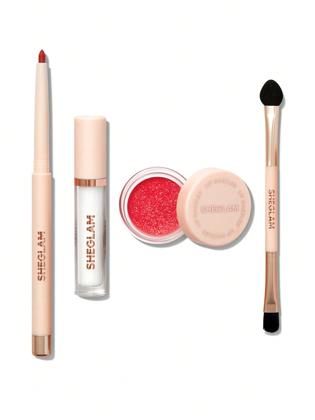 SHEGLAM Lip Dazzler Glitter Kit-Red Carpet