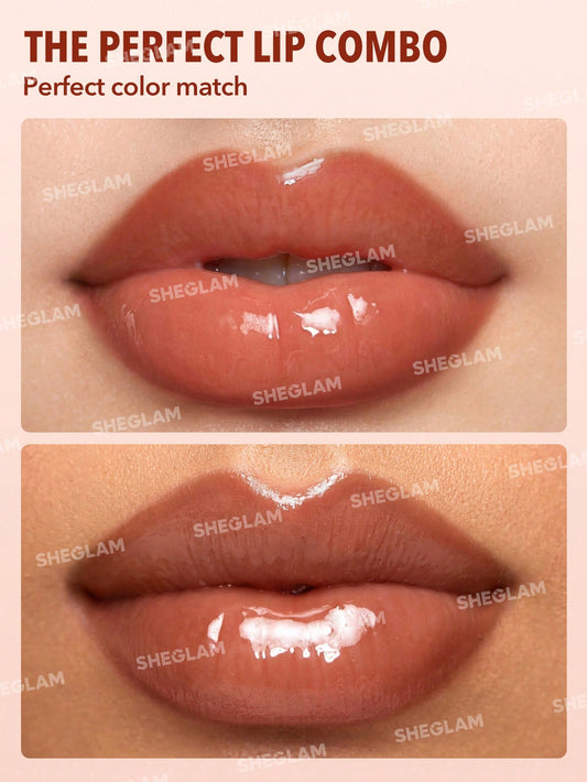 SHEGLAM Lip Rules Liner & Gloss Pen-Golden Rule