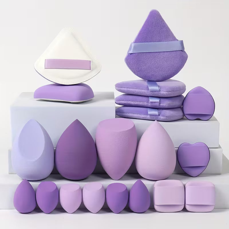 MARSHMALLOW SPONG PUFF CAT PURPLE 20PCS