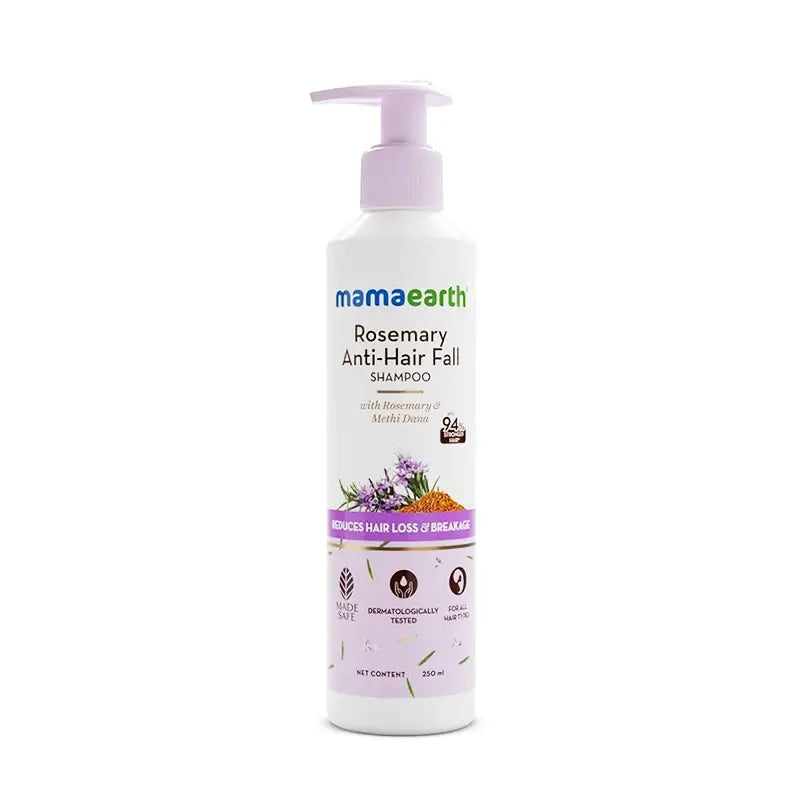 MAMAEARTH ROSEMARY ANTI-HAIRFALL SHAMPOO WITH ROSEMARY & METHI DANA 250ml