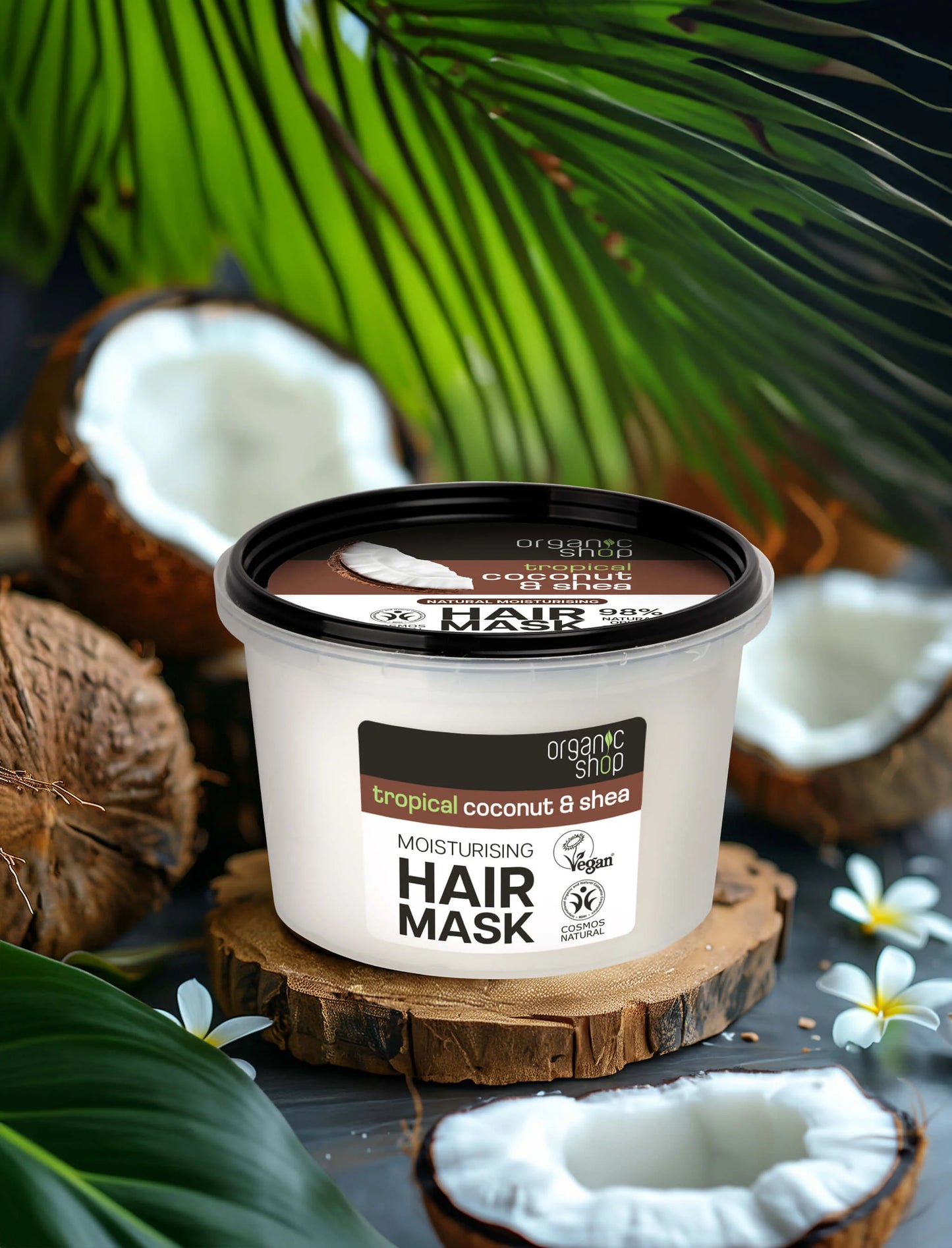 ORGANIC SHOP COCONUT & SHEA HAIR MASK 250ML COSMOS NATURAL (IONC)