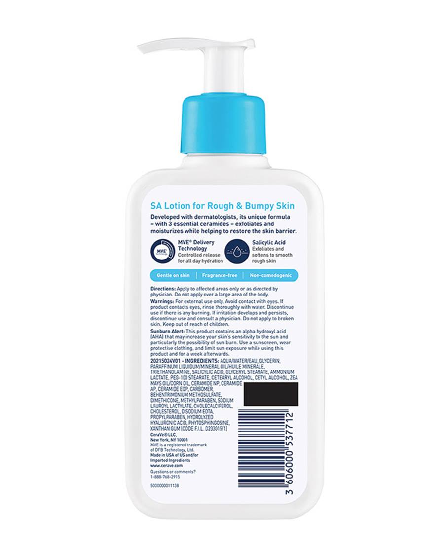 CERAVE SA LOTION FOR ROUGH & BUMPY SKIN - SKIN SMOOTHING 237ML