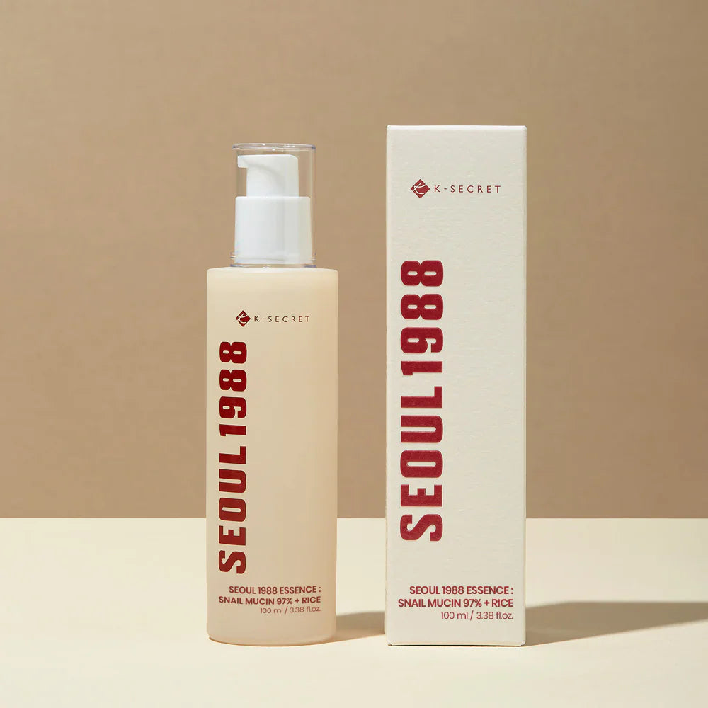 Seoul 1988 Essence Snail Mucin 97% + Rice 100ML