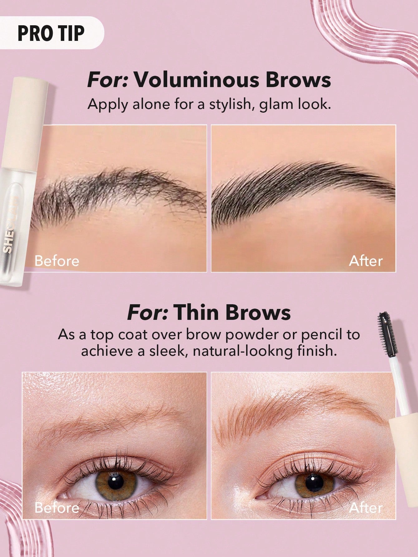 SHEGLAM SET ME UP BROW GEL - TRANSPARENT