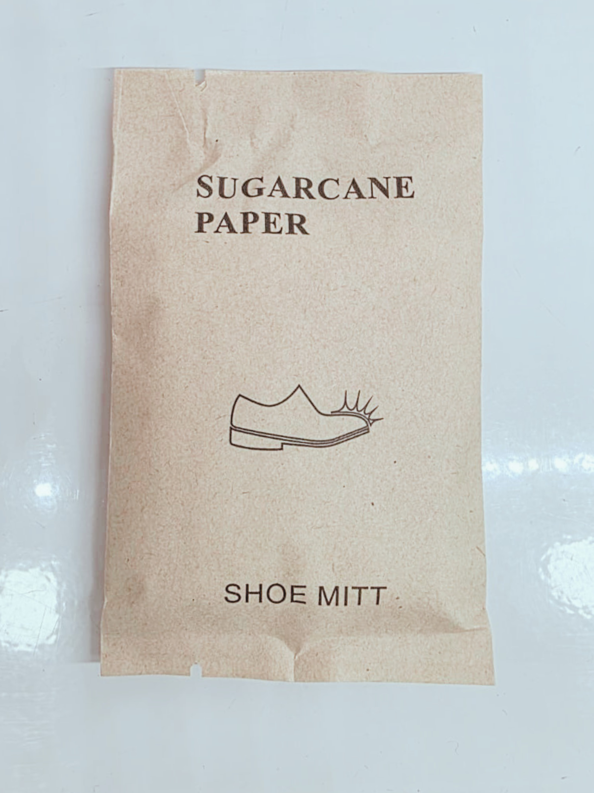 ECO CARE SHOE MITT - SUGAR CANE PACKING
