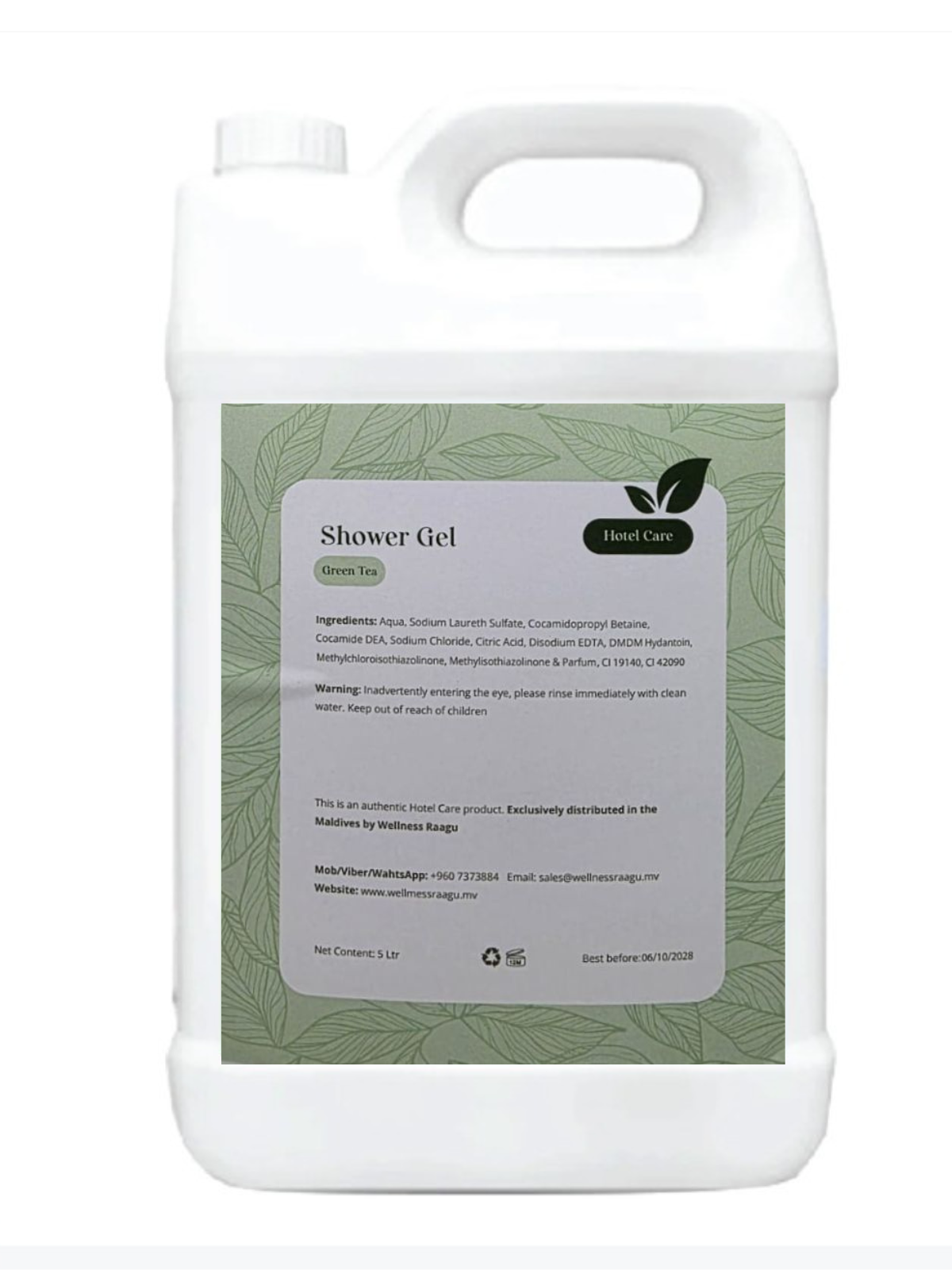 HOTEL CARE SHOWER GEL GREEN TEA 5L