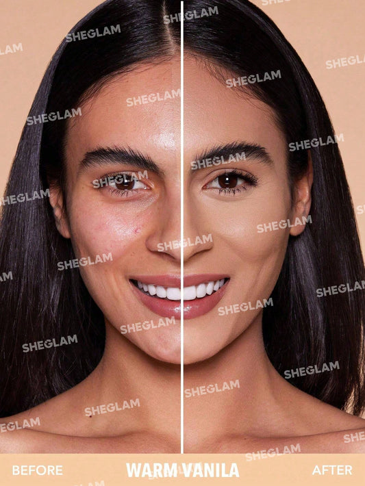 SHEGLAM Skin-Focus High Coverage Powder Foundation-Warm Vanilla