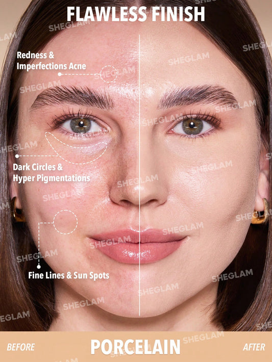 SHEGLAM Skin Magnet High Coverage Foundation Stick-Porcelain