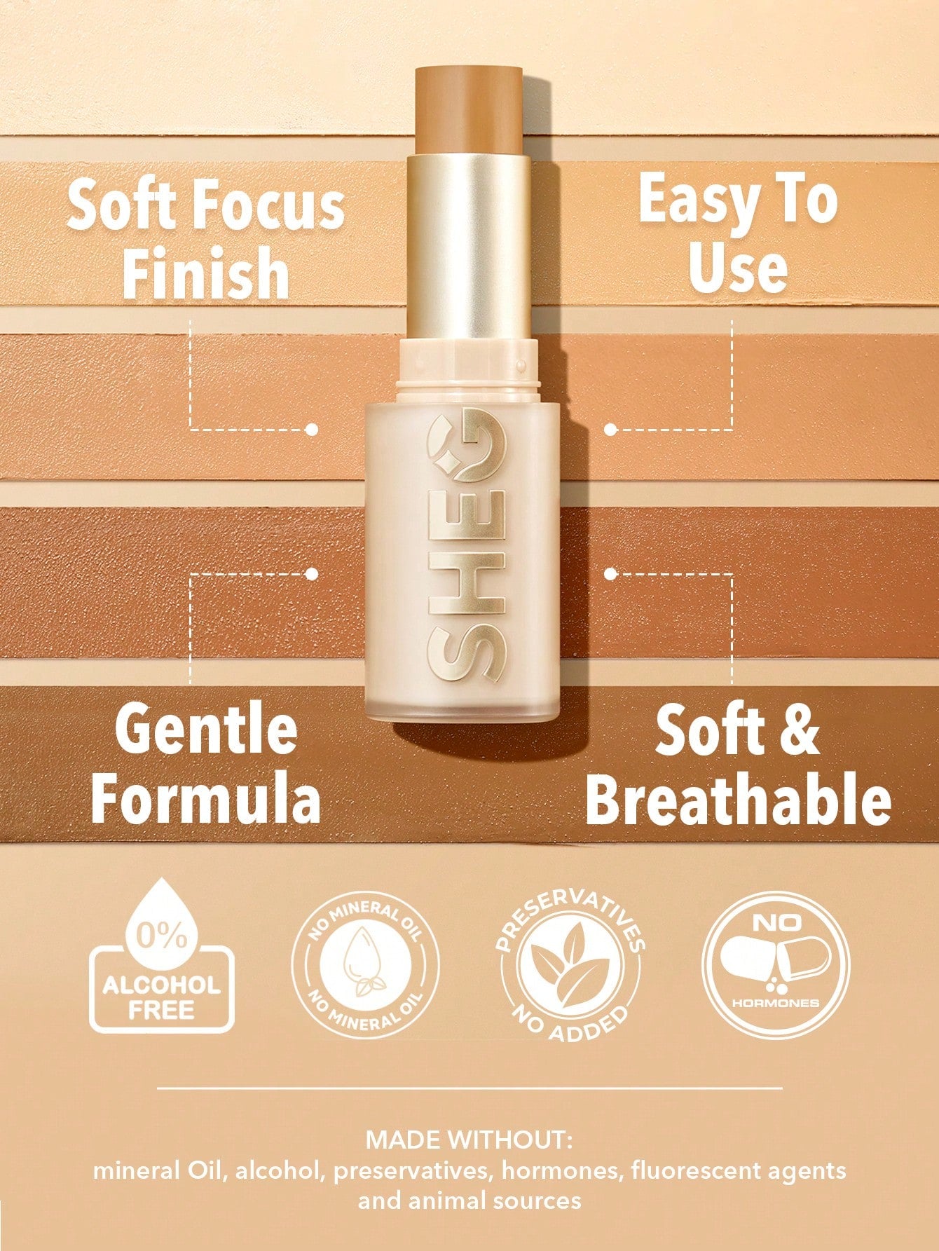 SHEGLAM Skin Magnet High Coverage Foundation Stick-Shell