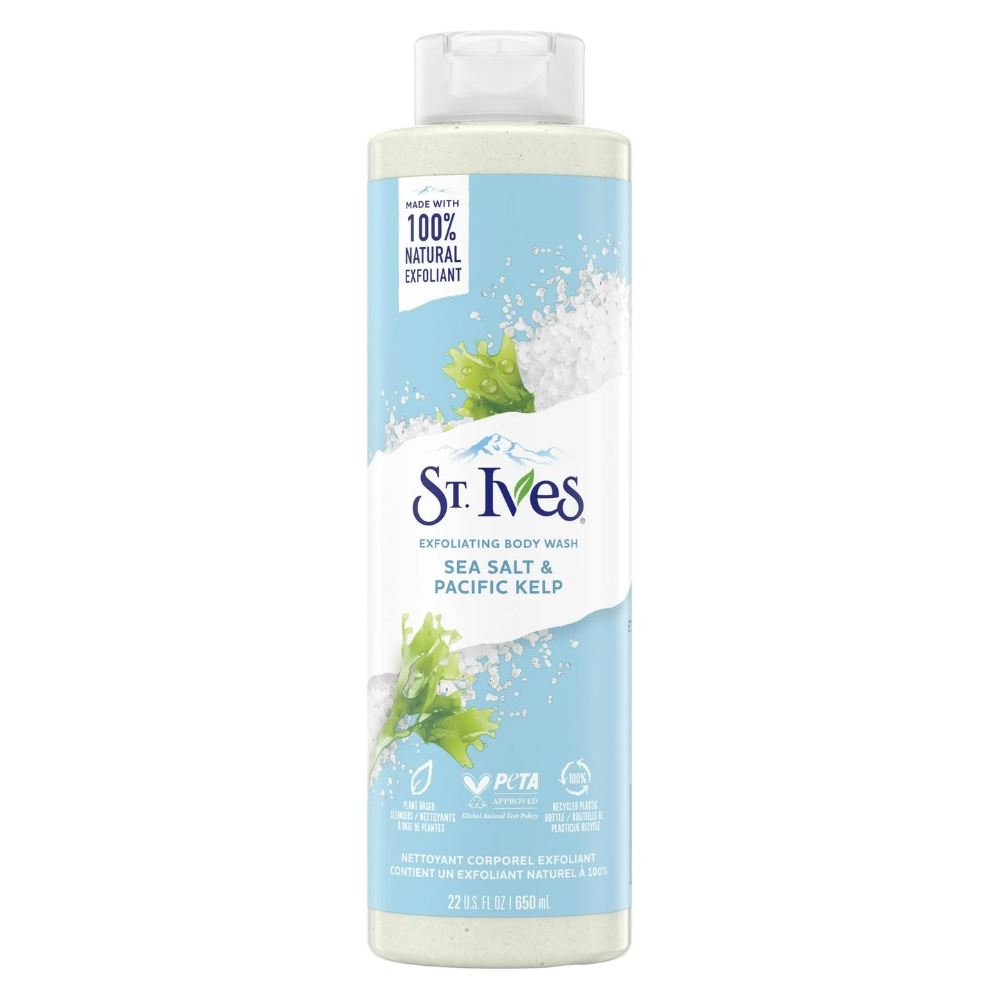 ST IVES BODY WASH SEA SALT & PACICFIC KELP 650ML