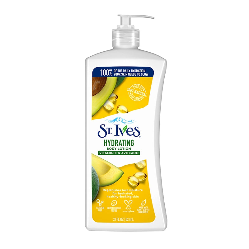 ST. IVES SMOOTHING BODY LOTION HYDRATING VITAMIN E & AVOCADO 621ML