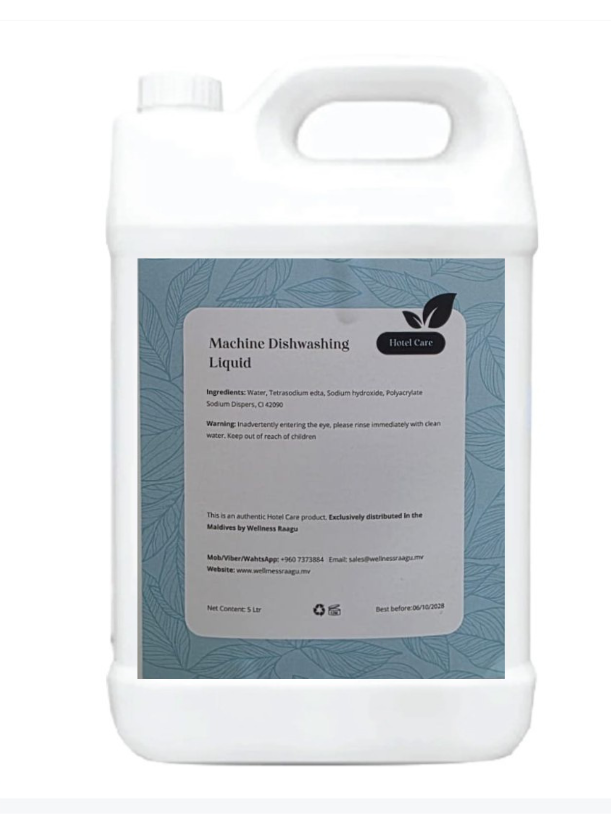 HOTEL CARE MACHINE DISHWASHING LIQUID 5L
