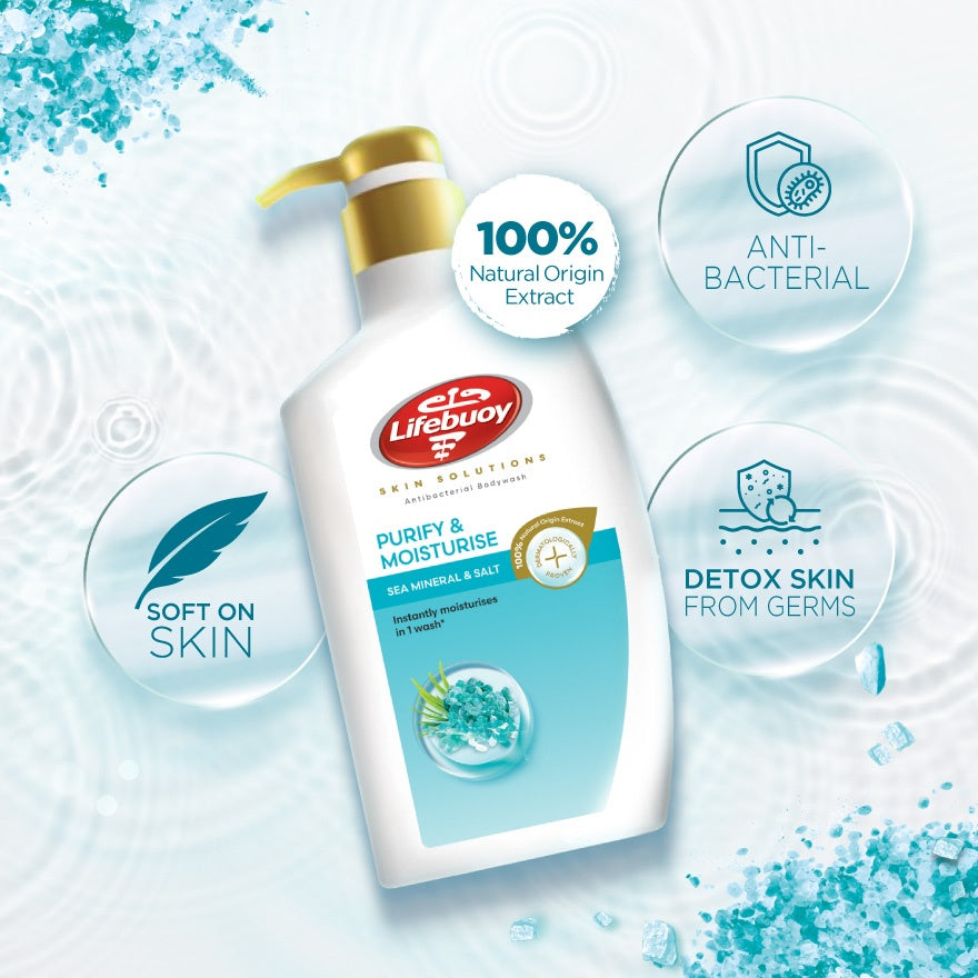 LIFEBOUY BODY WAS SEA MINERAL & SALT 900ML