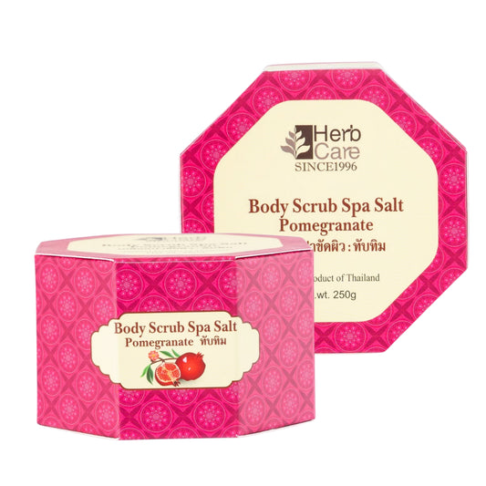 HERBCARE BODY SCRUB SPA SALT POMEGRANATE 250G