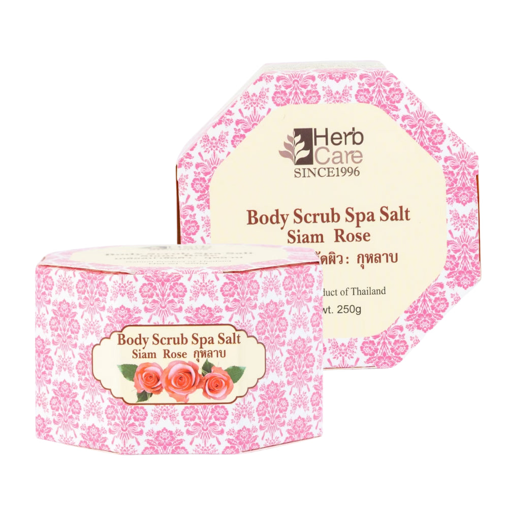HERBCARE BODY SCRUB SPA SALT SIAM ROSE 250G