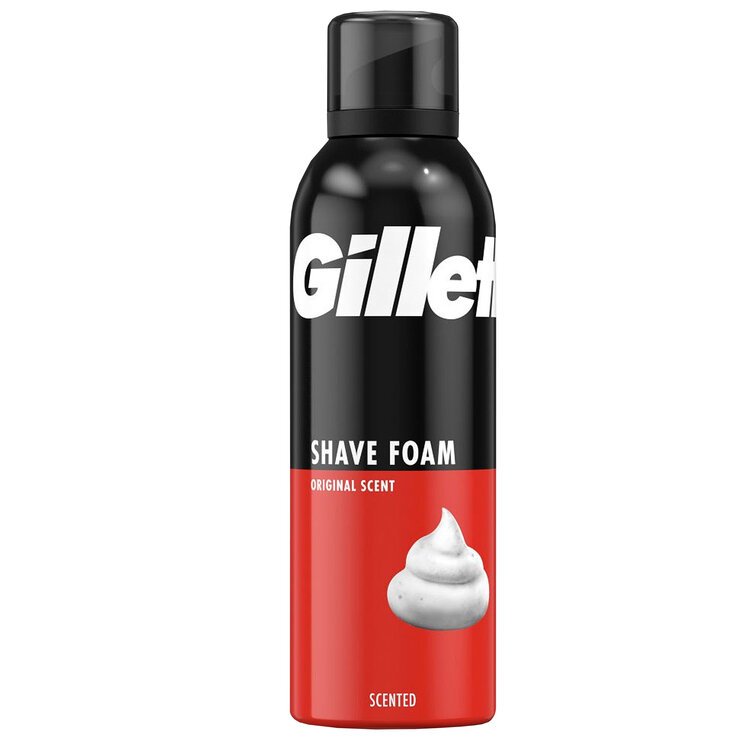 GILLETTE SHAVE FOAM ORIGINAL SCENT 200ML