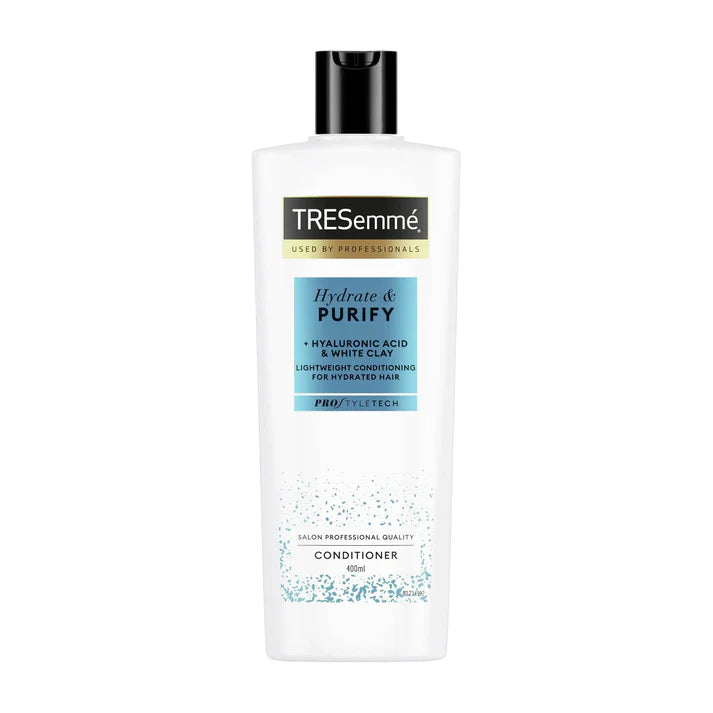 TRESEMME HYDRATE & PURIFY HYALURONIC ACID & WHITE CLAY CONDITIONER 400ML