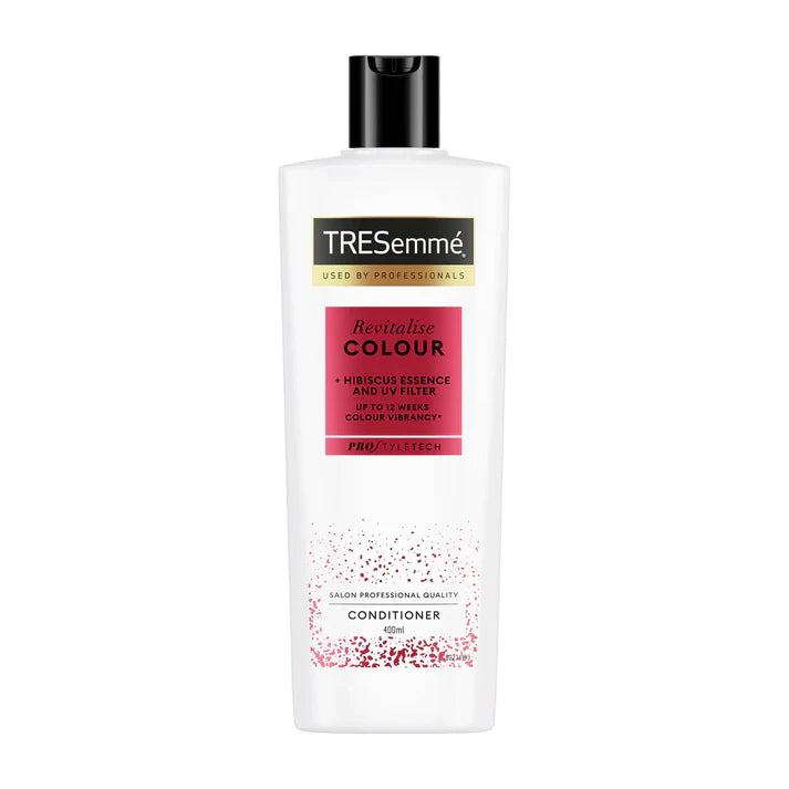 TRESEMME REVITALISE COLOUR HABISCUS ESSENCE & UV FILTER CONDITIONER 400ML