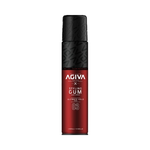 AGIVA HAIR SPRAY 03 GUM ULTIMATE HOLD RED 400ML