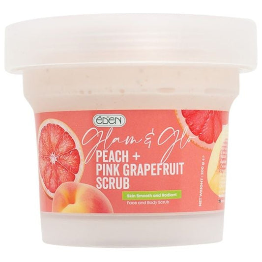 EDEN PEACH & PINK GRAPEFRUIT SCRUB 200G