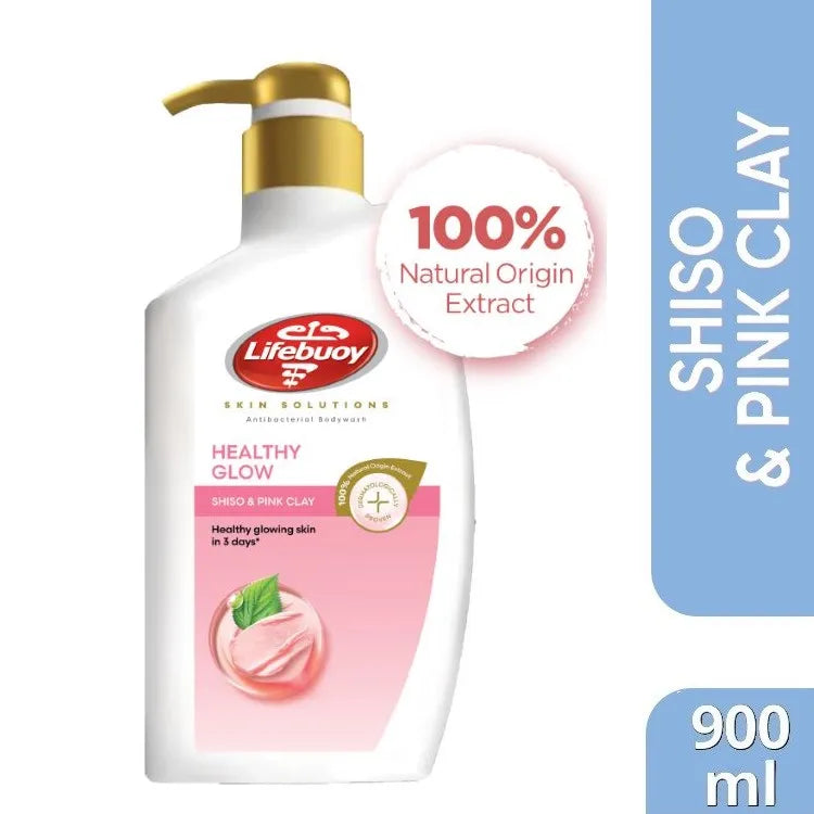 LIFEBOUY HEALTHY GLOW SHISO & PINK CLAY 900ML