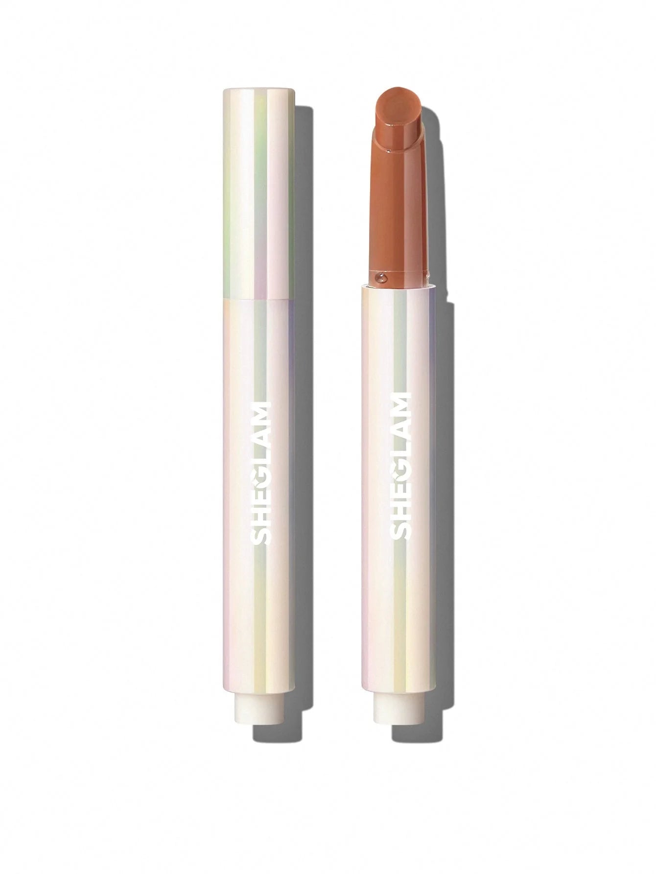 SHEGLAM POUT-PERFECT SHINE LIP PLUMPER MAHOGANY MAGIC - MID-TONE BRICK BROWN