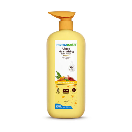 MAMAEARTH UBTAN MOISTURIZING BODY LOTION FOR GLOWING SKIN 400ML