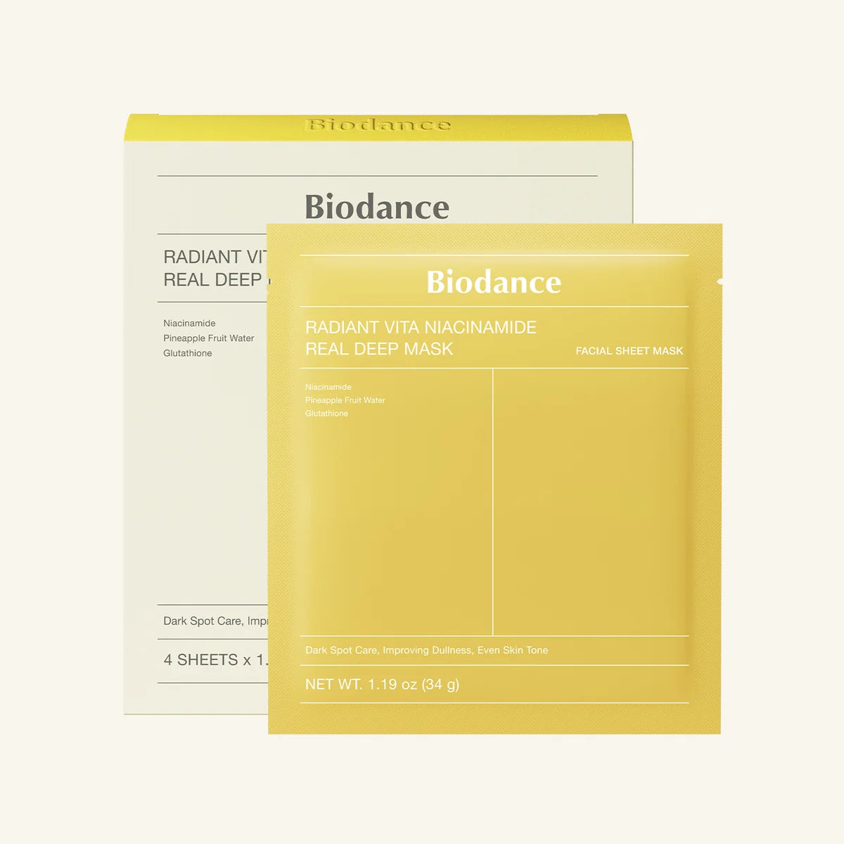 BIODANCE RADIENT VITA NIACINAMIDE REAL DEEP MASK