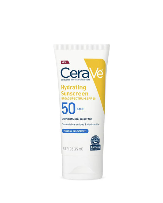 Cerave Hydrating Mineral Sunscreen SPF50 Face 75ML