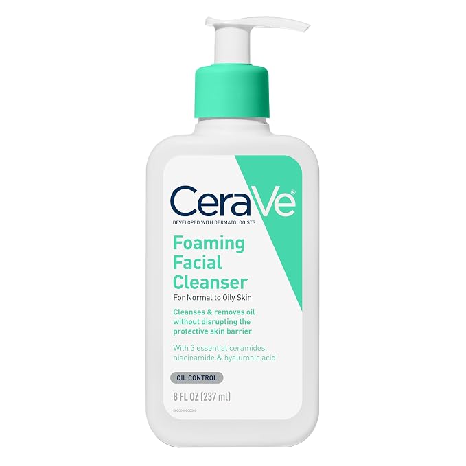 CERAVE FOAMING FACIAL CLEANSER FOR NORMAL TO OILY SKIN 237ML