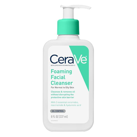CERAVE FOAMING FACIAL CLEANSER FOR NORMAL TO OILY SKIN 237ML